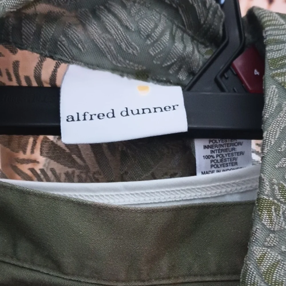 Alfred Dunner Olive Leaf Print Ensemble - Picture 2 of 4